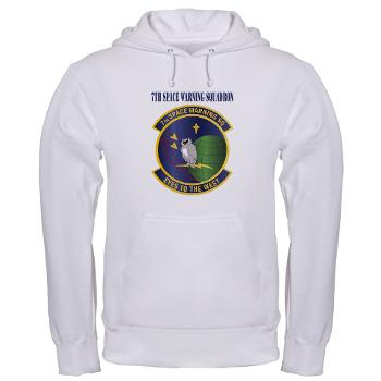 7SWS - A01 - 03 - 7th Space Warning Squadron With Text - Hooded Sweatshirt